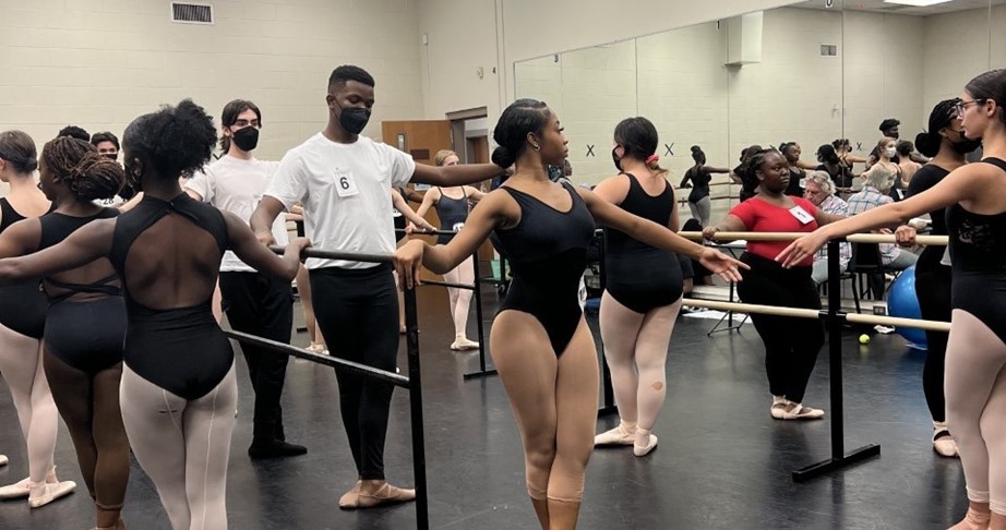 At the barre