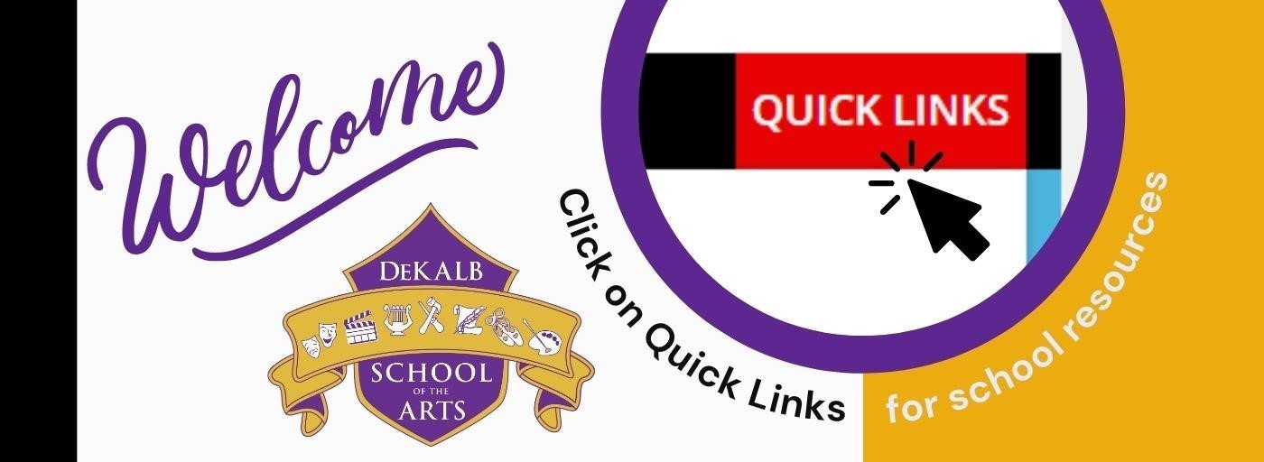 Find school information under Quick Links